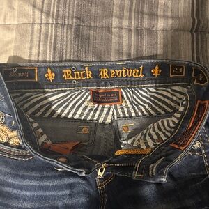 Rock Revival Men's Dark Blue Skinny Jeans
